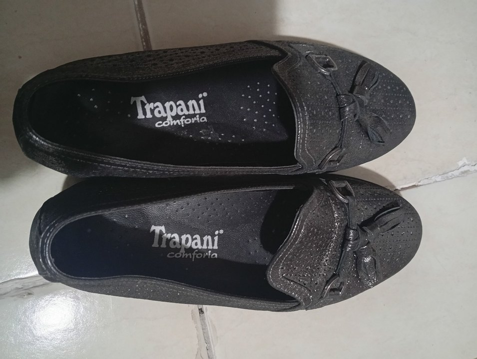 Siyah Tokalı Dolgu Topuk Kadın Babet - Görsel 3