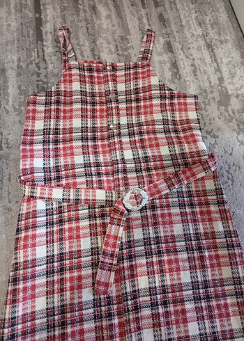 Ekose Desenli Bayan elbise - Görsel 2