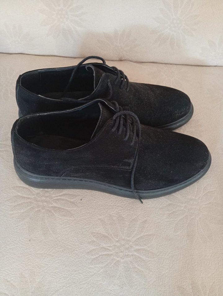 Siyah Süet Erkek Klasik Ayakkabı - Görsel 2