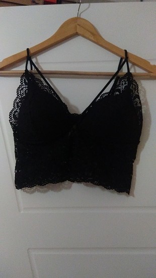 Penti siyah dantelli bralet