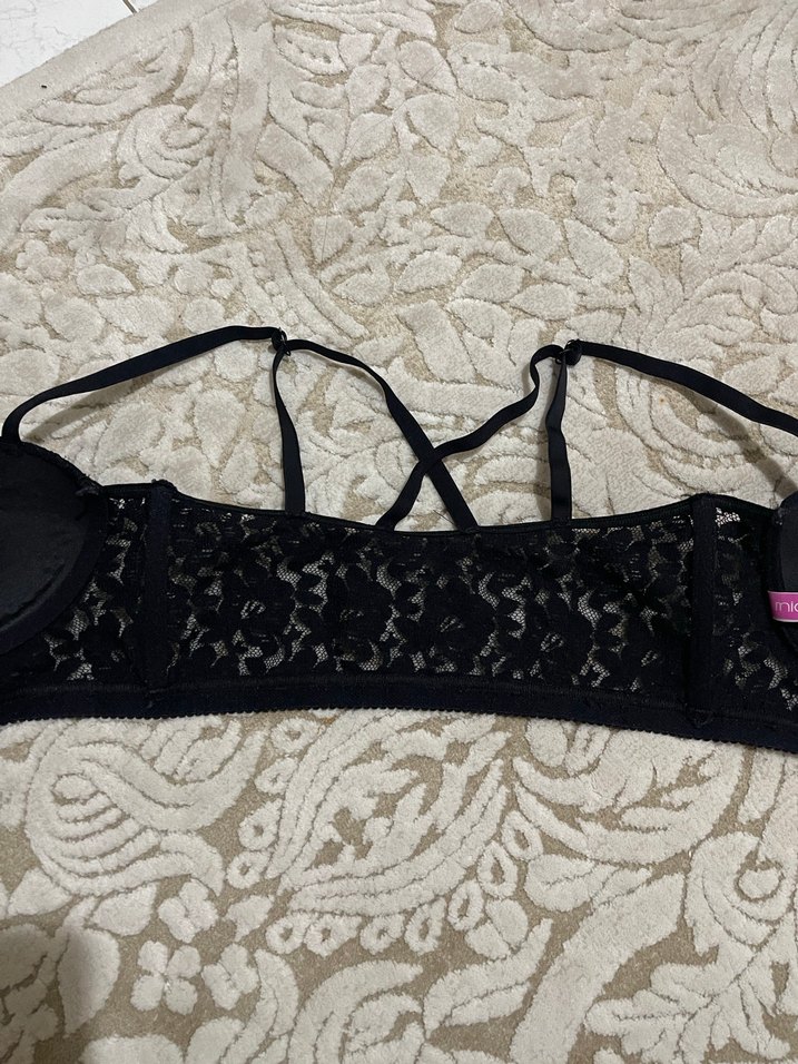 Siyah Gotik Fermuarlı Bralet Sütyen - Görsel 5