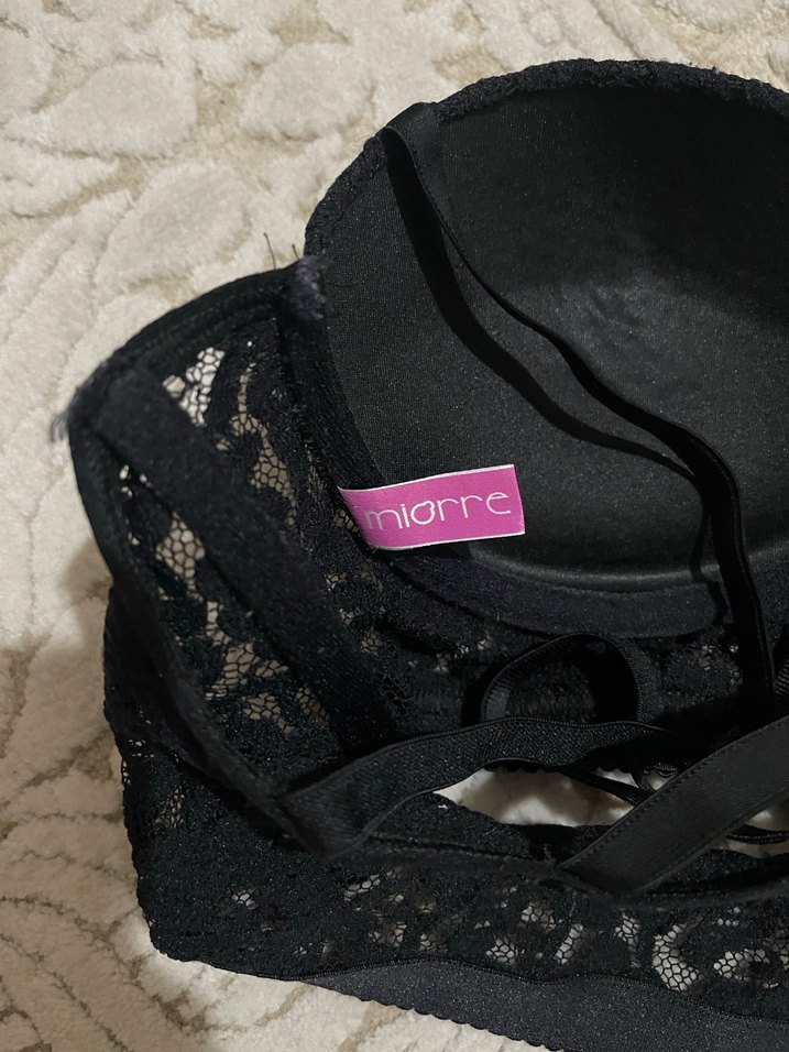 Siyah Gotik Fermuarlı Bralet Sütyen - Görsel 3