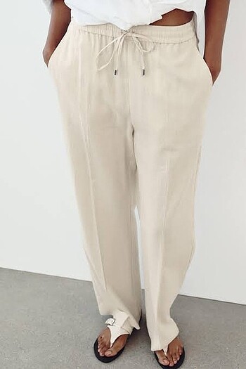xs Beden ten rengi Renk Zara Keten Pantolon