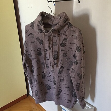 Erkek desenli sweatshirt