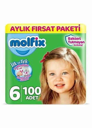 Molfix 6 no 100 adet bebek bezi 
