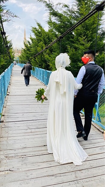 m Beden Nikah elbisesi beyaz