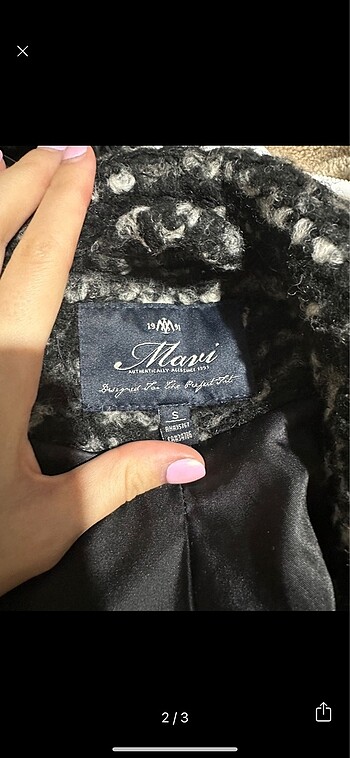 Mavi Jeans Mavi Dışı Yün Kaban