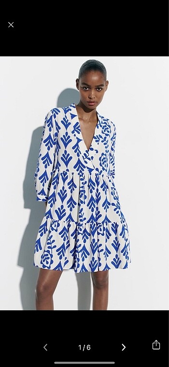 Zara Desenli Elbise