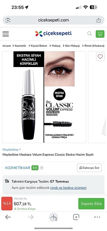 Maybelline classic volume express rimel