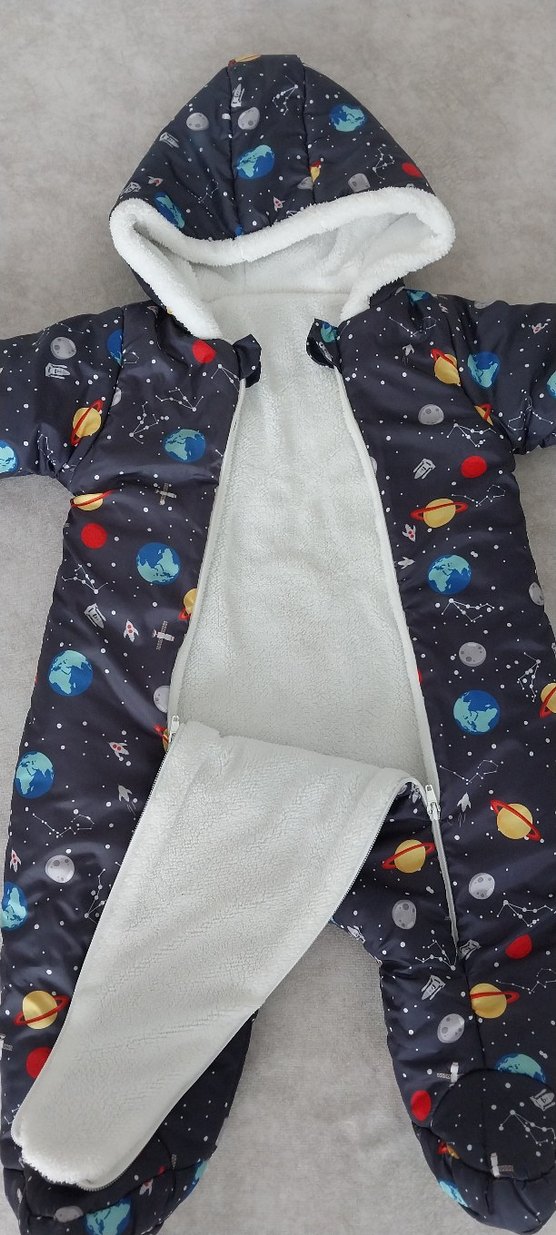 erkek bebek 12-18 ay astronot mont - Görsel 3