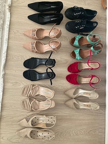 Zara Mango zara elle topuklu ayakkabılar