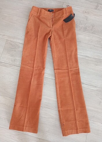 Mango ince kadife kadın Pantalon