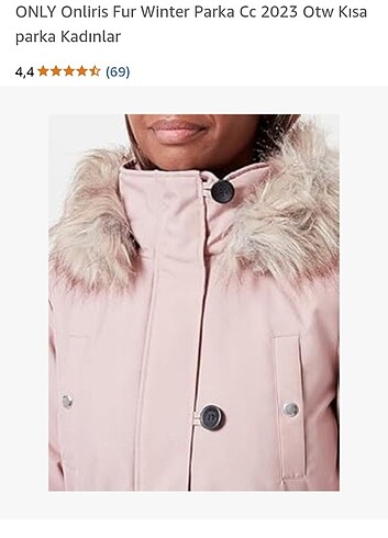 s Beden pembe Renk Only onliris fur winter parka