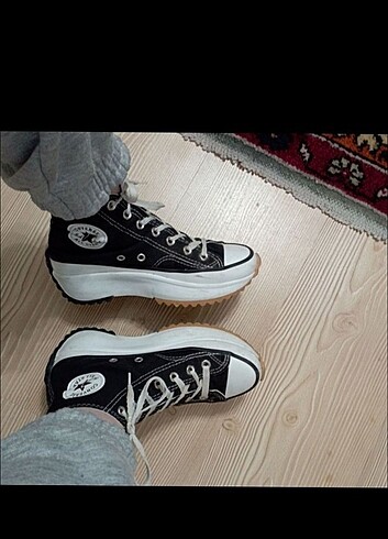 Converse siyah boğazlı yüksek taban