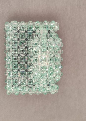 Turkuaz kristal Boncuklu kartlik - Görsel 3