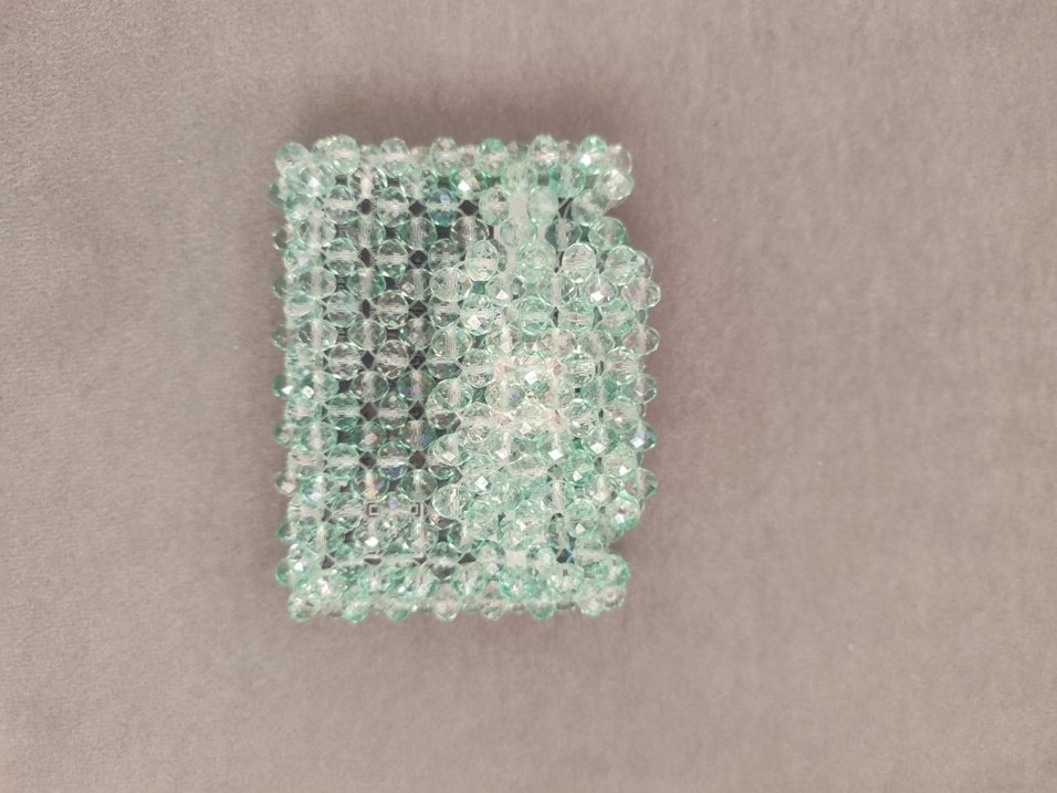 Turkuaz kristal Boncuklu kartlik - Görsel 3