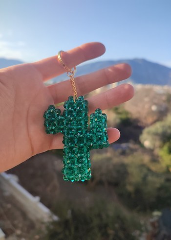 Renkli Boncuklu Bohem Anahtarlık - Görsel 5