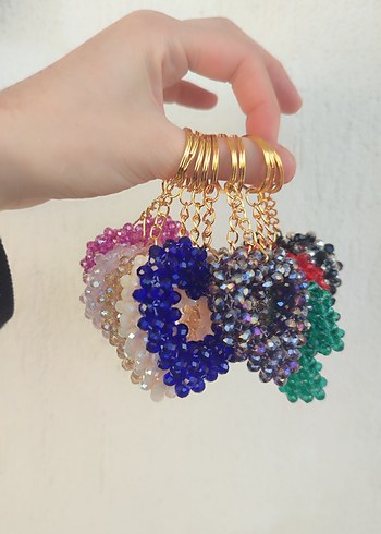 Renkli Boncuklu Bohem Anahtarlık - Görsel 3