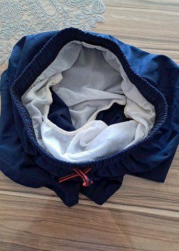 Düğmeli Parlak Mavi Erkek Mayo - Görsel 3