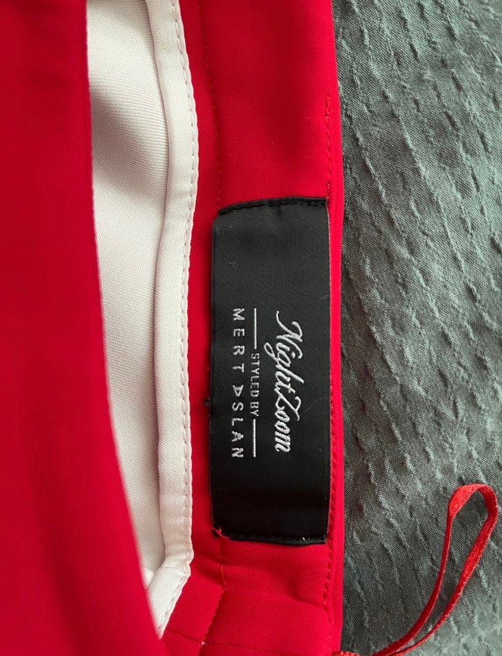 Adil ışık mert arslan Kırmızı Midi Etek - Görsel 3