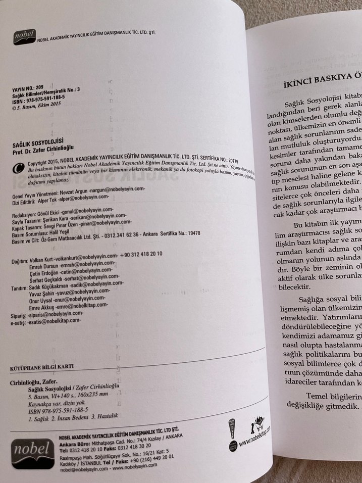 Sağlık Sosyolojisi - Prof. Dr. Zafer Cirhinlioğlu - Görsel 2