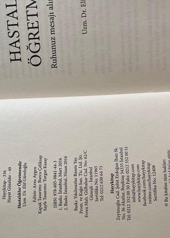 Hastalıklar Öğretmendir - Uzm. Dr. Elif Güveloğlu - Görsel 2