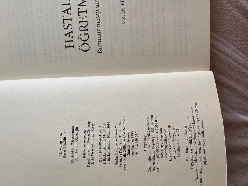 Hastalıklar Öğretmendir - Uzm. Dr. Elif Güveloğlu - Görsel 2