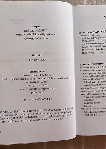 Sağlık Hizmetinde Yönetim Sorunları Kitabı - Görsel 2