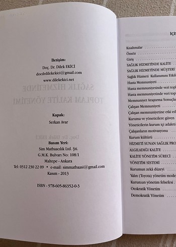 Sağlık Hizmetinde Toplam Kalite Yönetimi Kitabı - Görsel 2