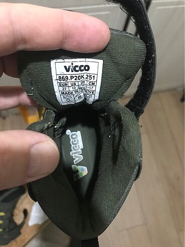 27 Beden haki Renk Vicco çocuk botu 27 numara