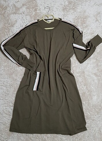 xl Beden haki Renk Triko elbise/tunik