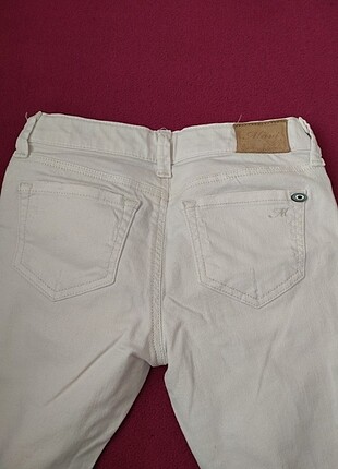 5 Yaş Beden Beyaz dar paça pantolon