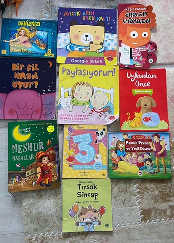 Çocuklar için 10 Masal ve Hikaye Kitabı Seti