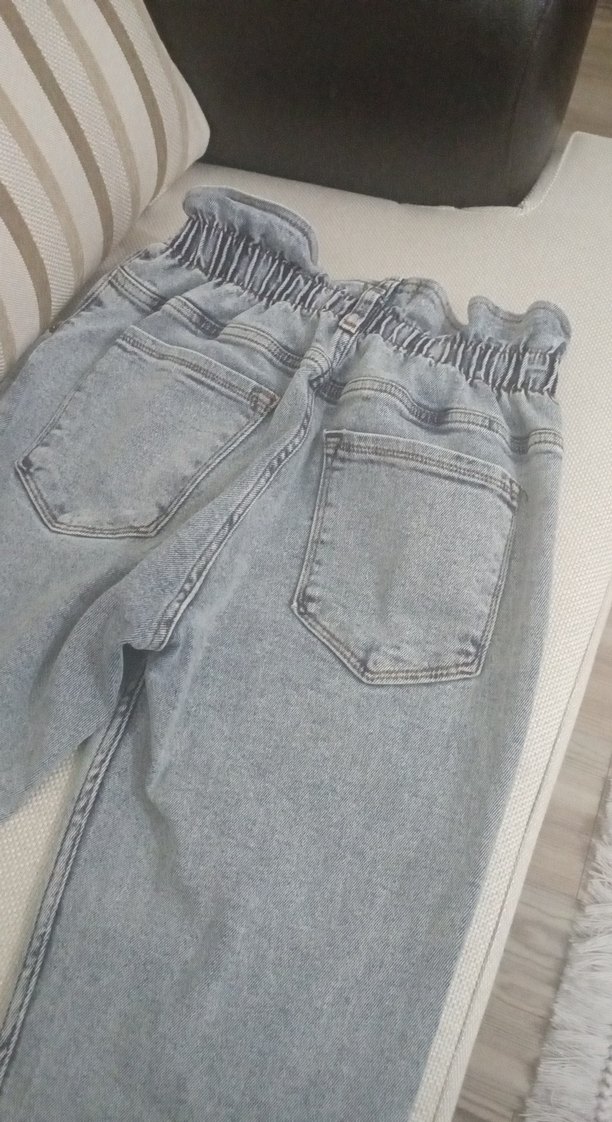 Gri Salaş Midi Kadın Kot Pantolon42, 44 - Görsel 5