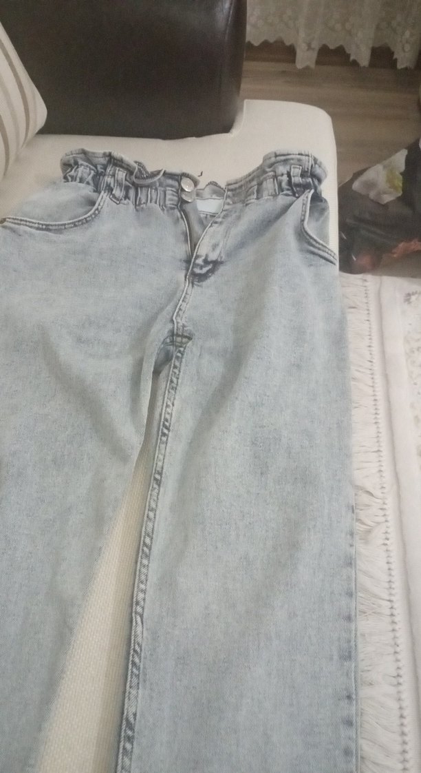 Gri Salaş Midi Kadın Kot Pantolon42, 44 - Görsel 2