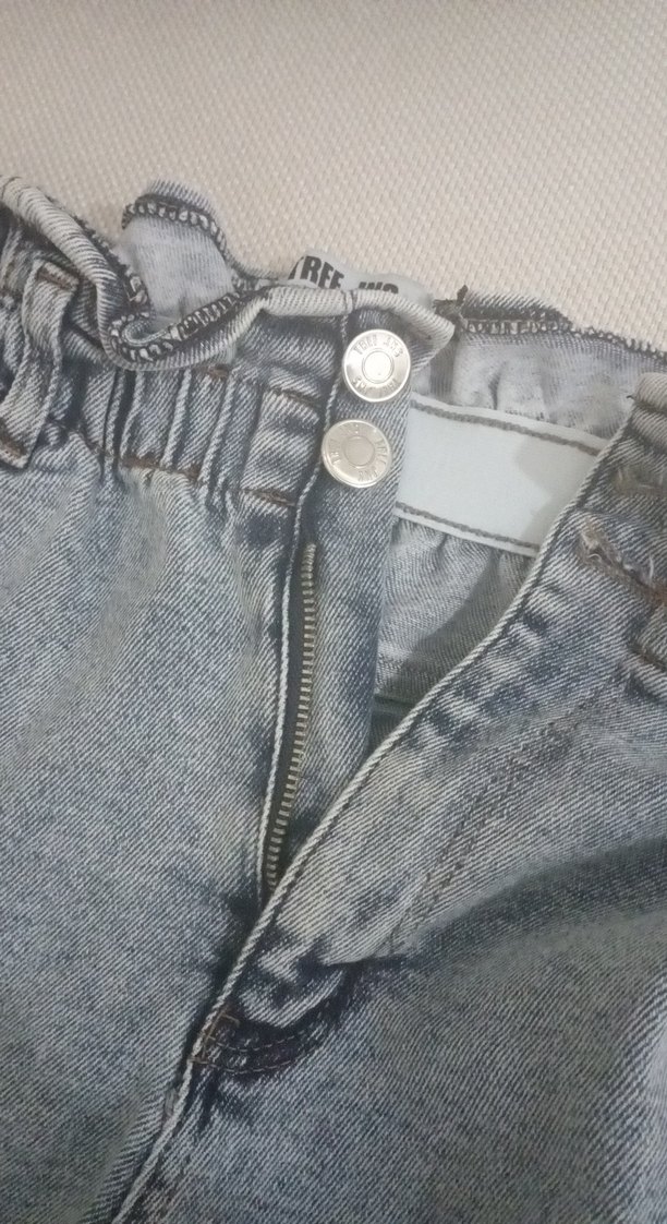 Gri Salaş Midi Kadın Kot Pantolon42, 44 - Görsel 3