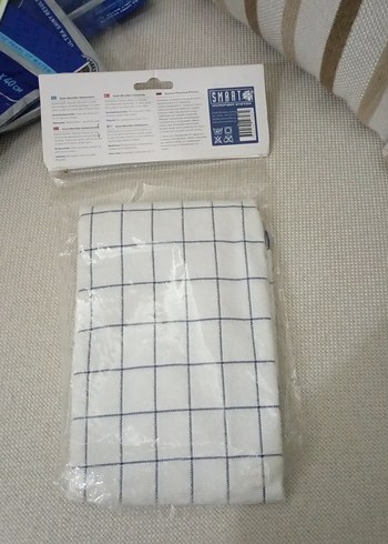 Gri Beyaz Kareli Mutfak Havlusu 42'ye 63 santim mutfak havlusu - Görsel 2