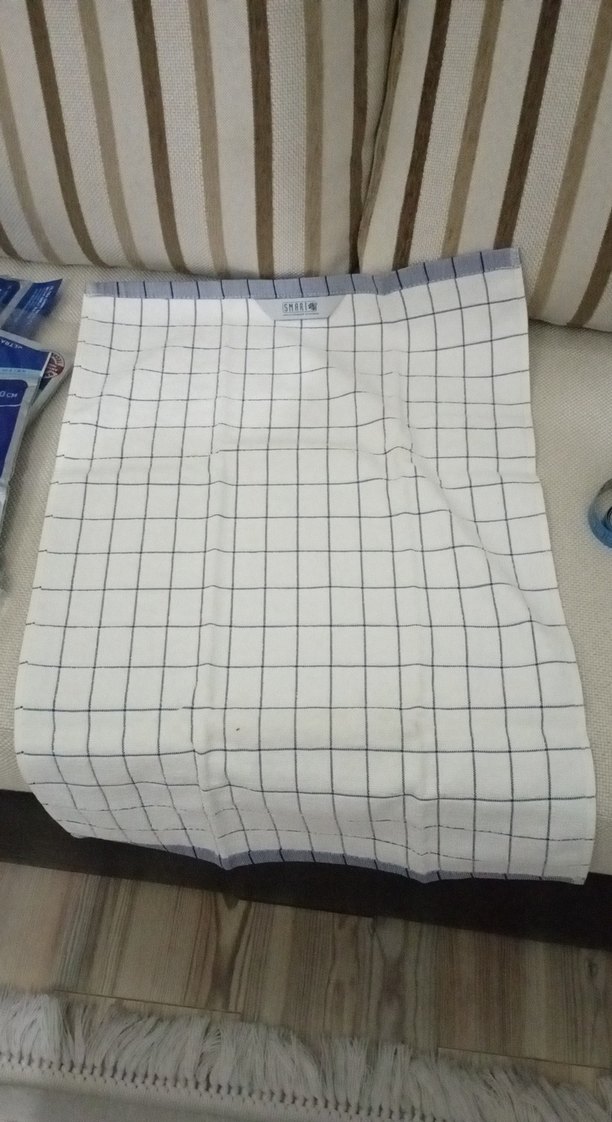 Gri Beyaz Kareli Mutfak Havlusu 42'ye 63 santim mutfak havlusu - Görsel 4