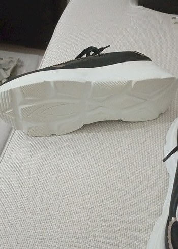 Polaris Siyah Gri Bağcıklı Kadın Spor Ayakkabı - Görsel 4