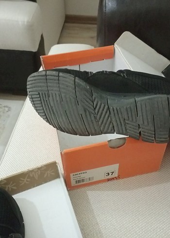 Siyah Kadın Dolgu Topuklu Spor Ayakkabı - Görsel 4