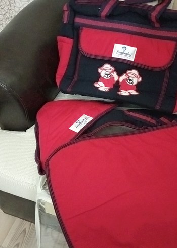 Kırmızı Baskılı Bebek Çantası - Görsel 2