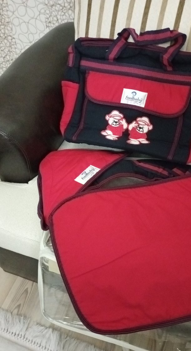 Kırmızı Baskılı Bebek Çantası - Görsel 2