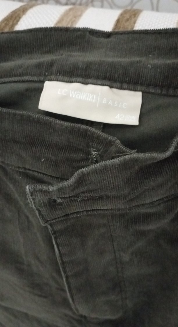 Kemerli Kadın kadige Pantolon - Görsel 3