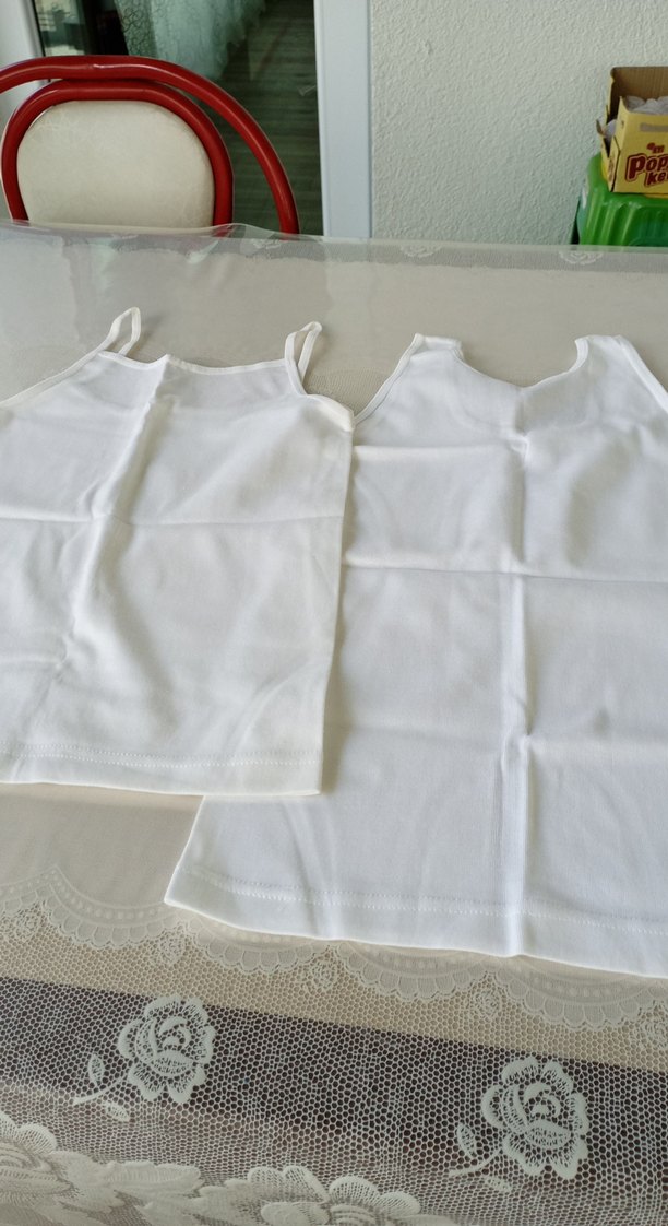 Beyaz Baskılı Çocuk Atletleri - Görsel 5