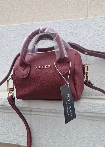 Beden Bordo mini vakko çanta
