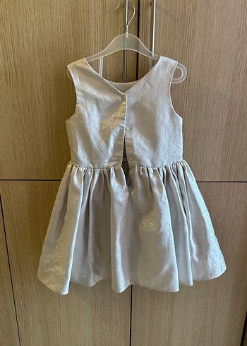 H&M Gri Fiyonk Detaylı Kolsuz Elbise - Görsel 3