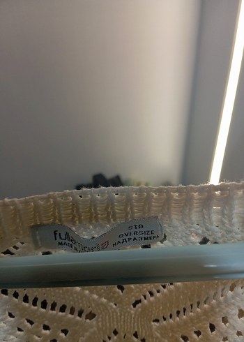 Bohem Tarz Beyaz V Yaka Örgü bluz - Görsel 6