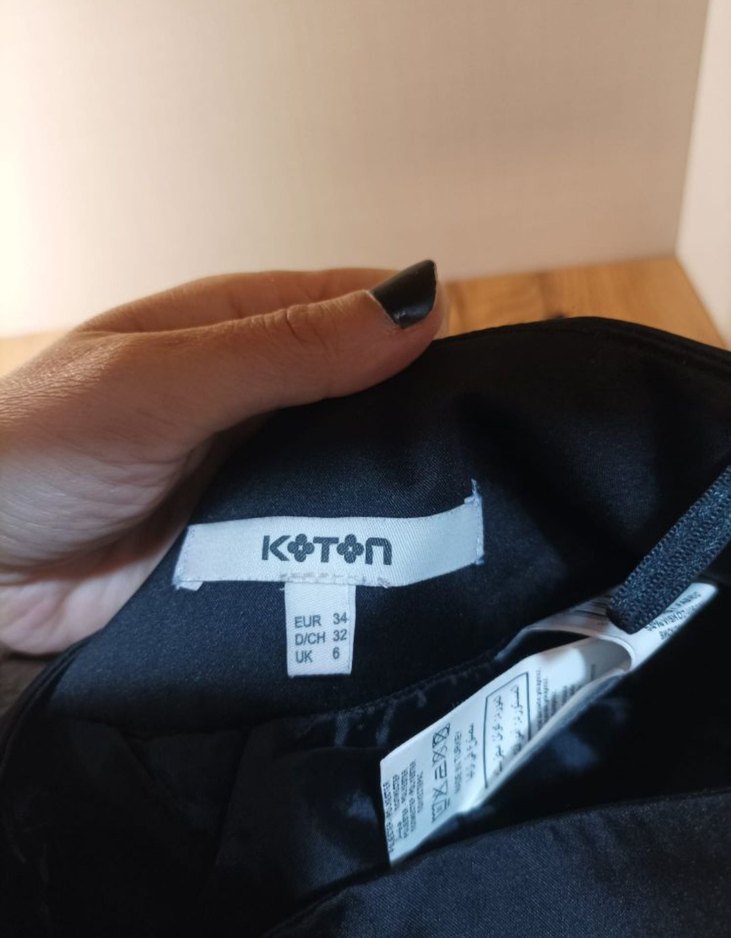 Siyah Mini Kalem Etek - Görsel 4