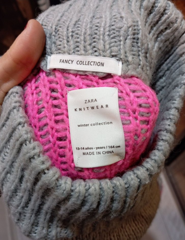 Zara triko kazak.13/14 yas yazıyor ama s/M bedene uygun. - Görsel 3