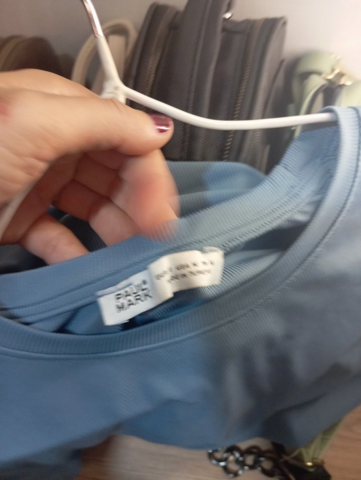 Mavi Kadın Kısa Kollu Salaş Tişört - Görsel 3